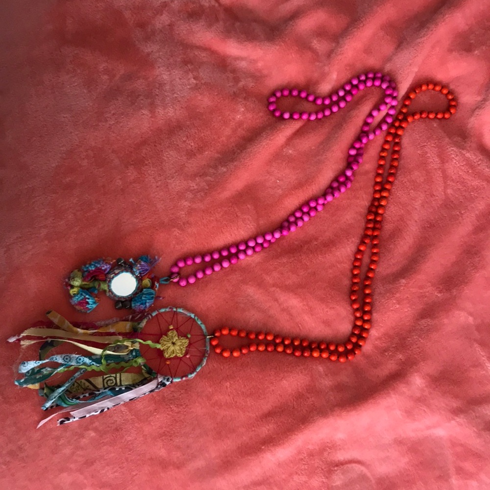 two fun beaded necklaces